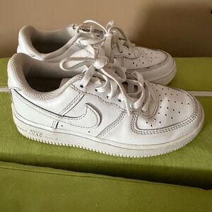 Nike Kids' White Lace-Up Sneakers